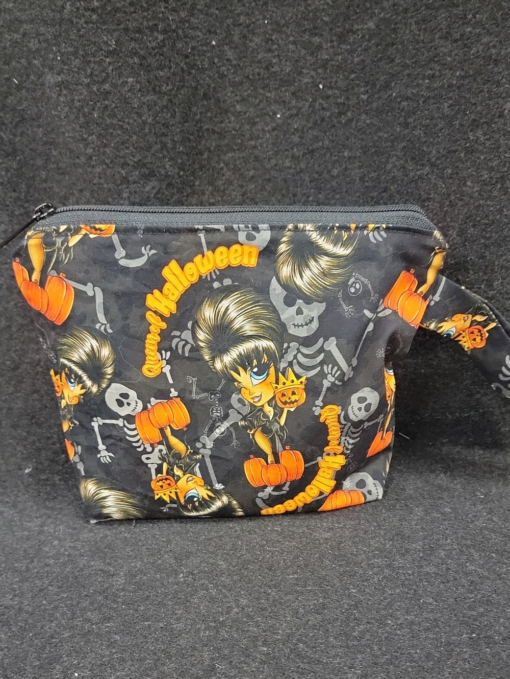 Queen Of Halloween Mistress Vamp Cosmetic Bag Wristlet